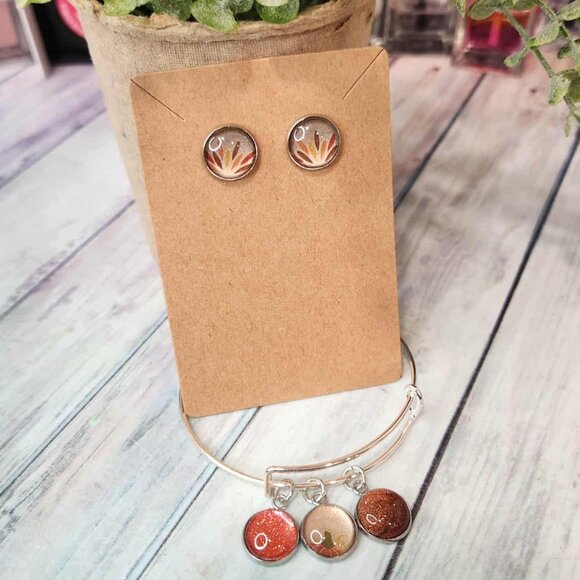 Thanksgiving Jewlery- Bracelet and Earring Combo - Picture 1 of 7